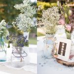 Trang trí tiệc cưới với hoa baby thơ mộng